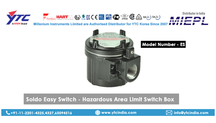 Soldo Easy Switch ES - Hazardous Area Limit Switch Box in Delhi,india | YTC INDIA