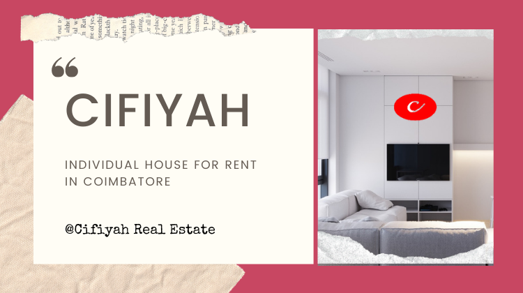 Obstacle on an individual house for rent in Coimbatore