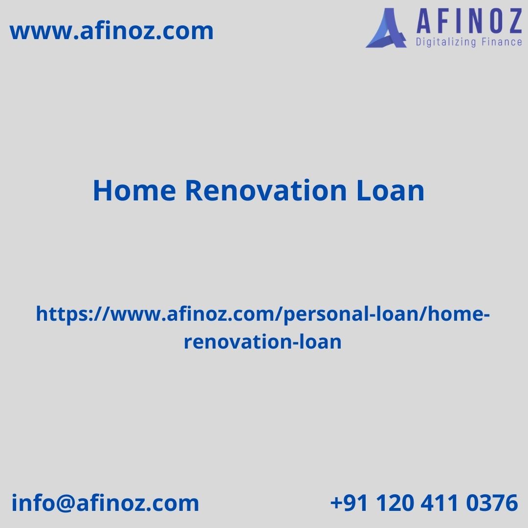 Apply for Home Renovation Loan?
