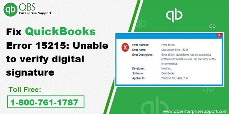 How to Fix/Resolve QuickBooks Update Error Code 15215?