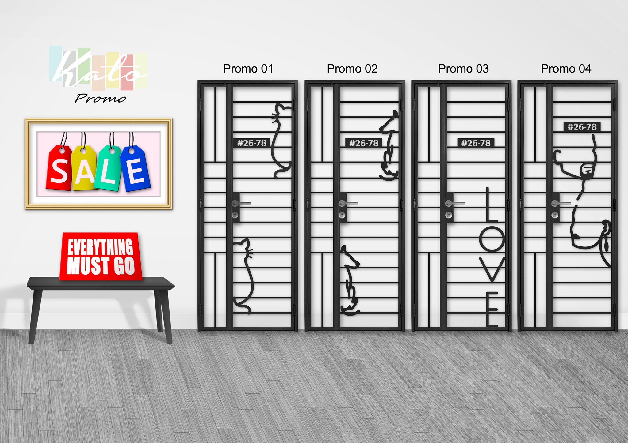 Buy KATO 3D LASER CUT GATE in Singapore