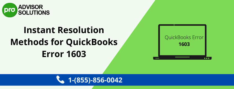  A quick guide on How to fix QuickBooks error 1603