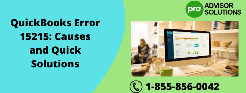 Know How to Fix QuickBooks Error 15215 super easily