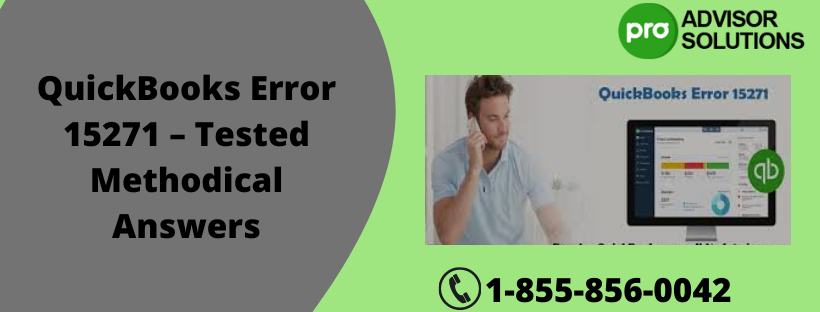 Best Solutions to eliminate QuickBooks Error 15271