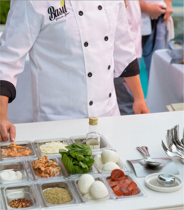 Wood fired pizza catering