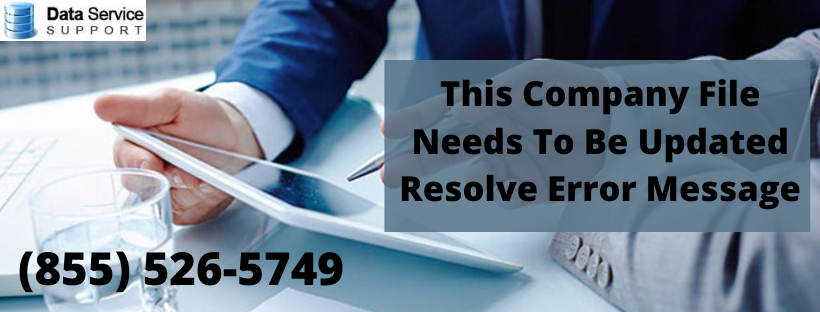 Feasible way to fix This Company File Needs To Be Updated