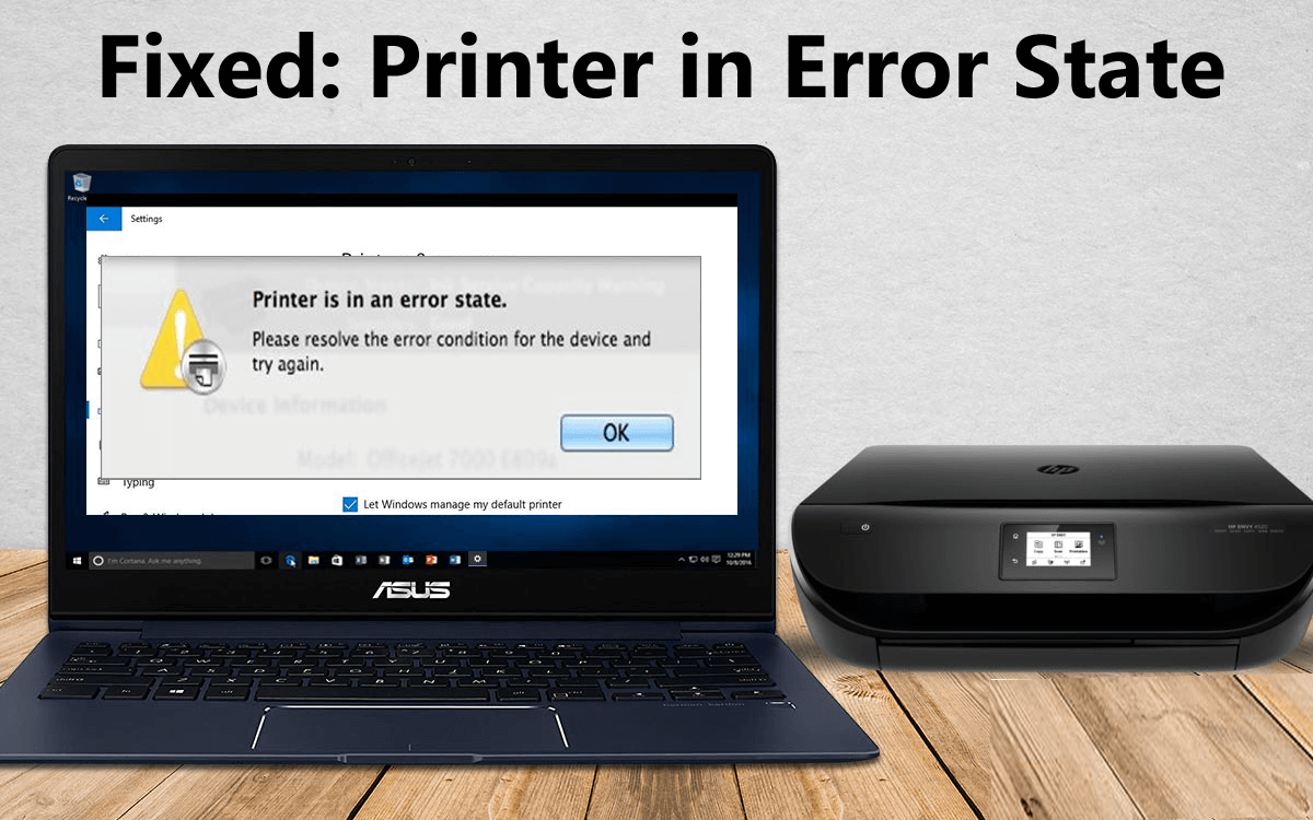 How Do I Get Printer Free From The Error State?