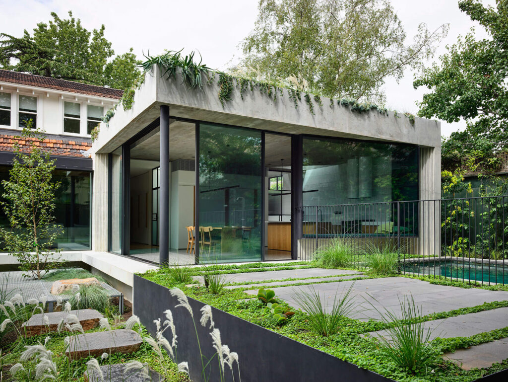 Overview of the Malvern Garden House by Taylor Knights