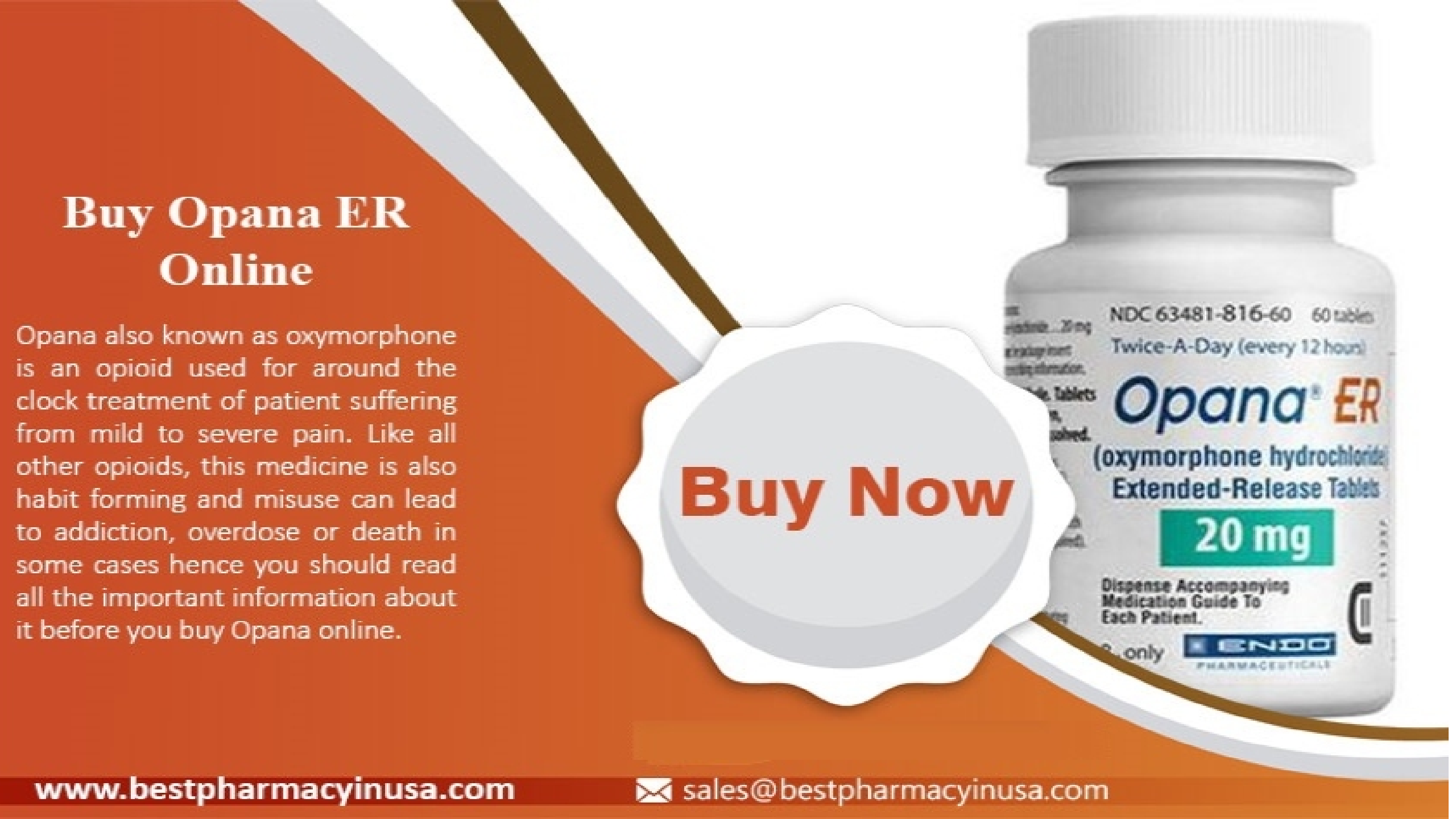 Buy Opana ER online without prescription - bestpharmacyinusa