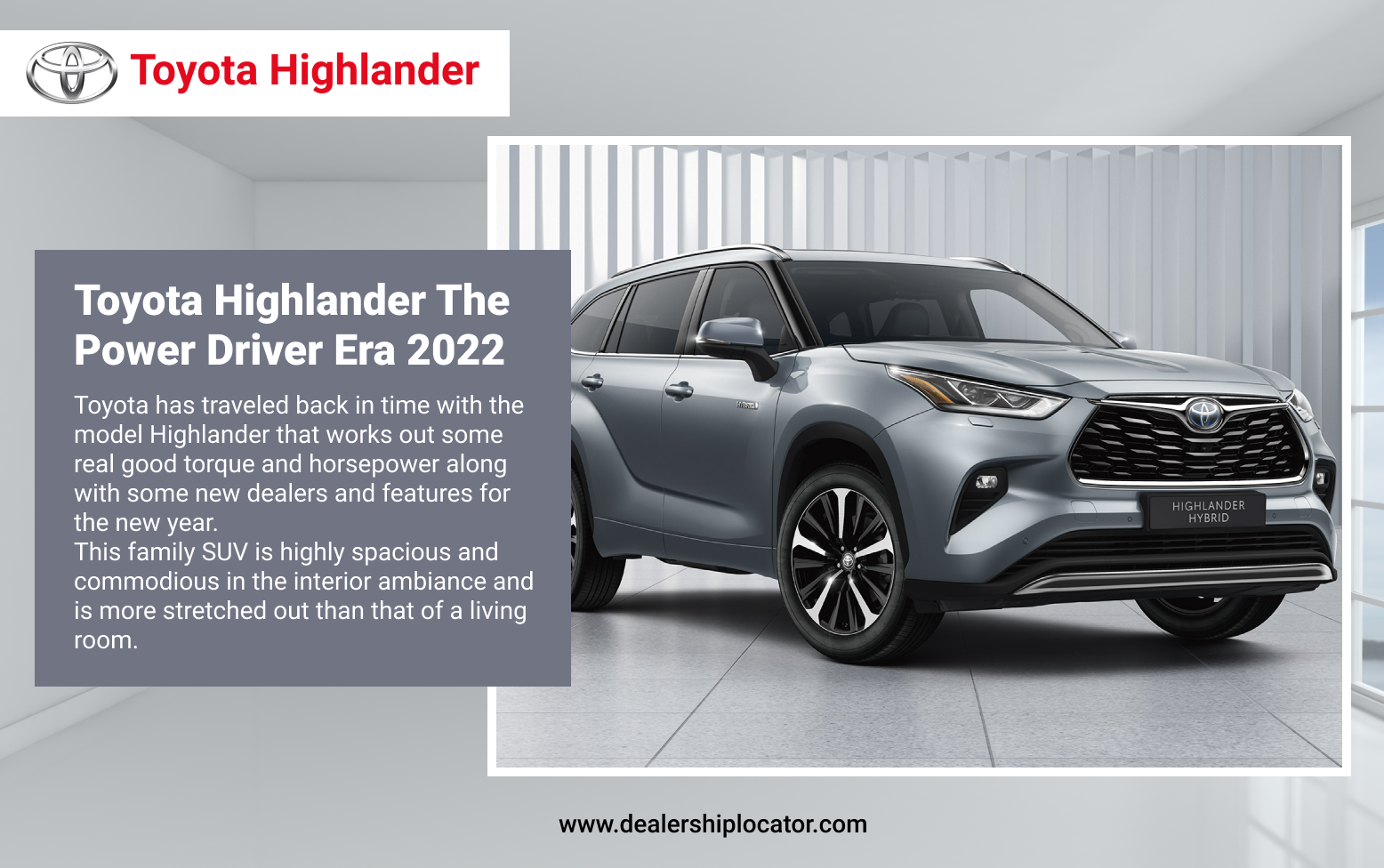 2022 Toyota Highlander Power Drive Car | Dealership Locator