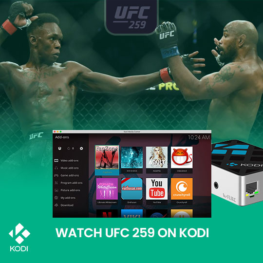 Watch UFC 259 on Kodi Live Online