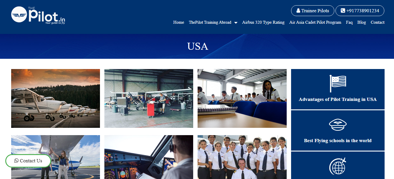 Commercial pilot training