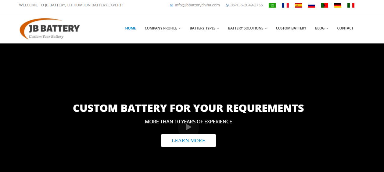 Custom Lithium Ion Battery Pack Manufacturer
