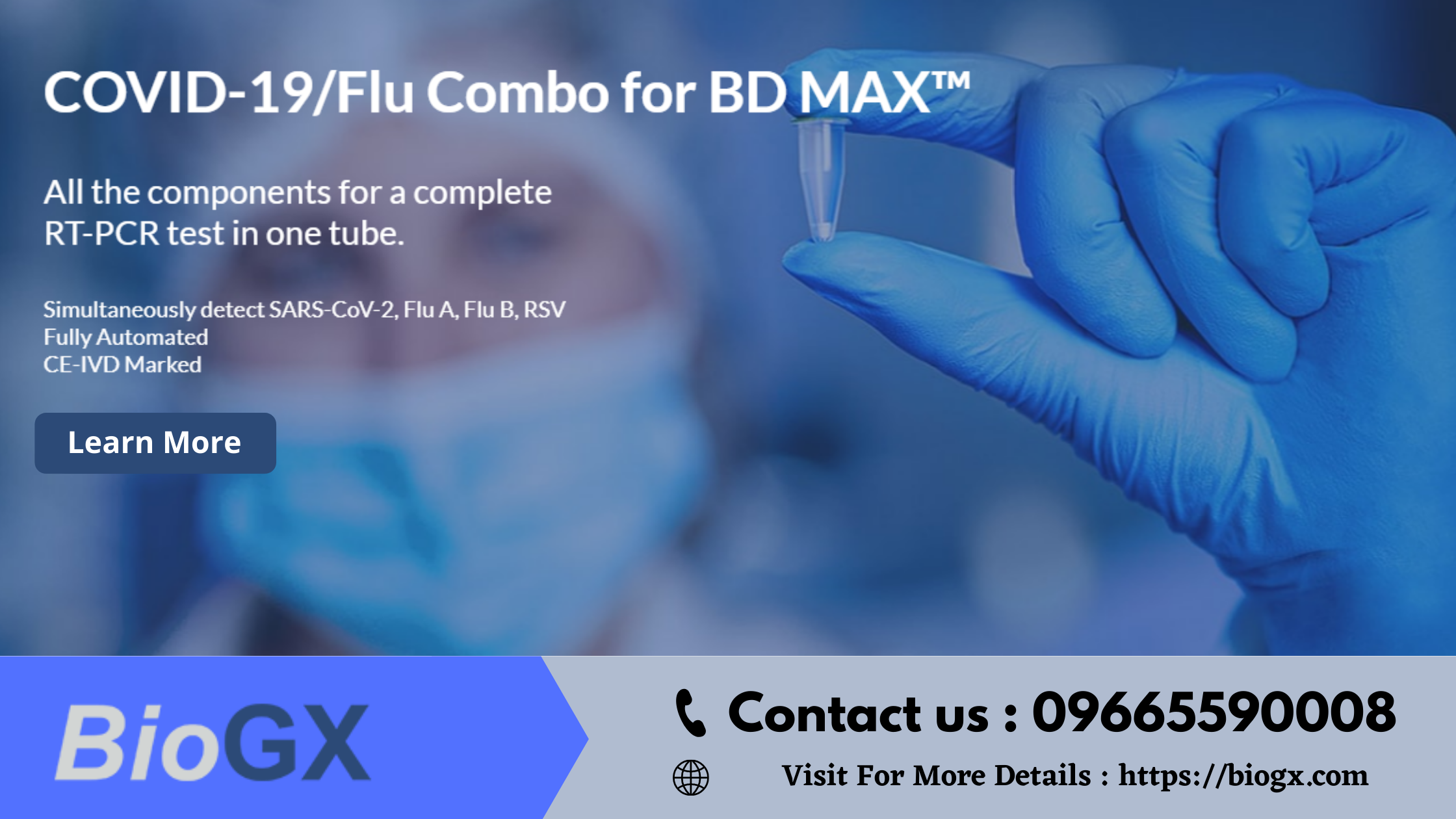 BioGX COVID-19 / Flu Combo For BD MAX™