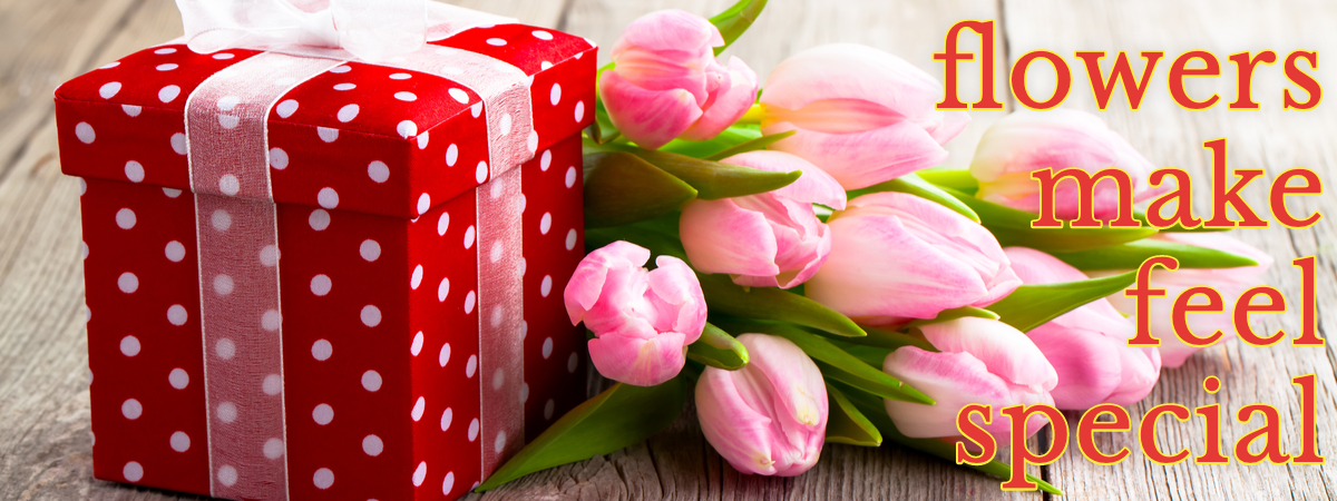 Make someone feel special just by presenting a flower or a bouquet.
