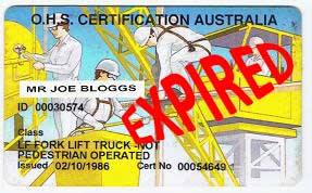 Renewal Forklift Licence With The Operator School