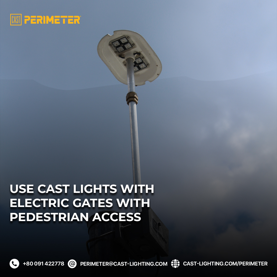Use CAST Lights with electric gates with pedestrian access