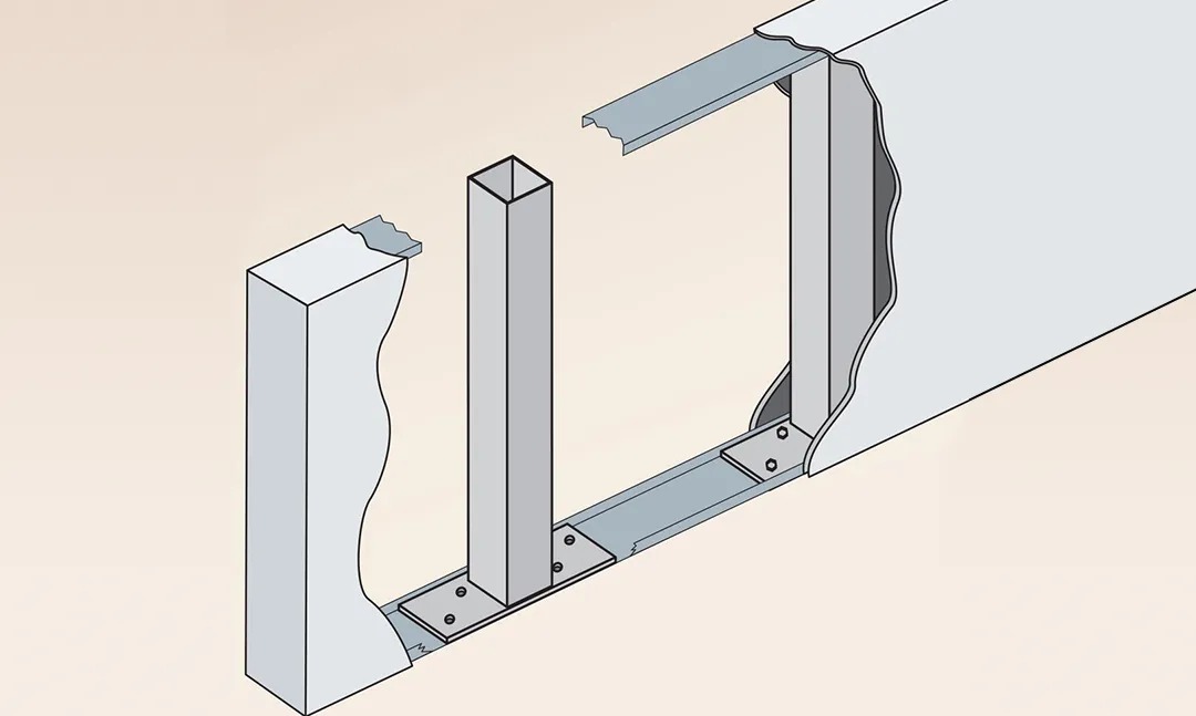 How do a wall post improve the steadiness of your own construction?