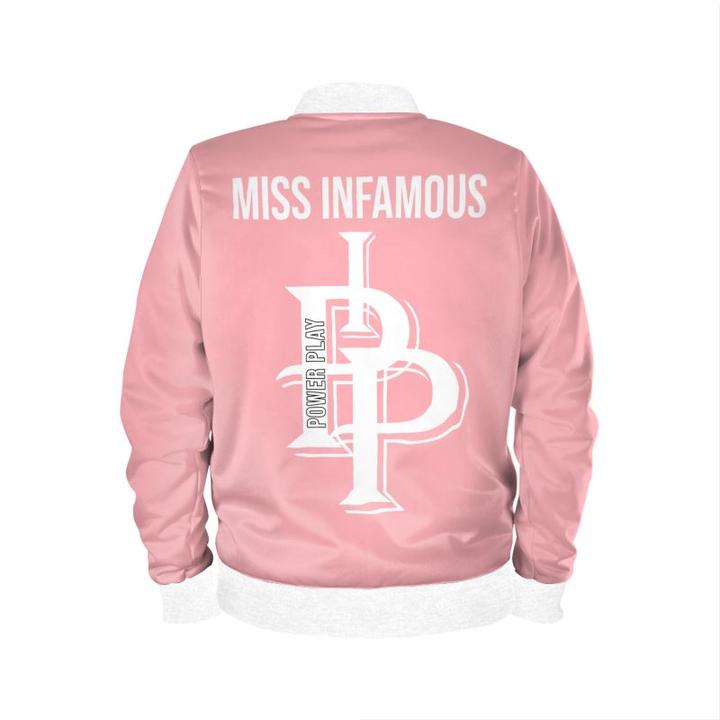 Pink bomber jacket womens