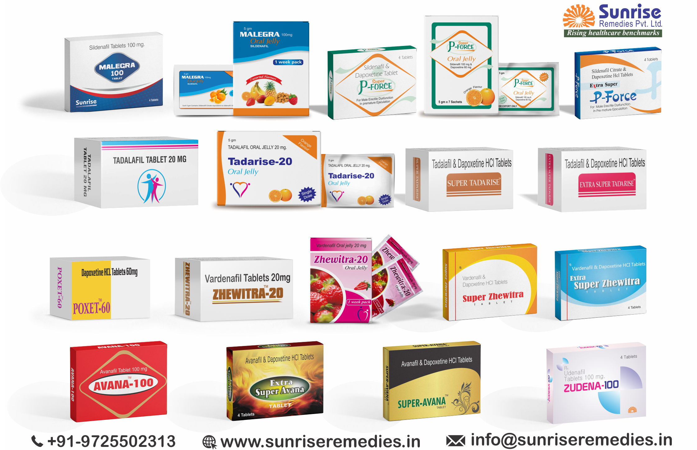 Erectile Dysfunction products - Sunrise Remedies