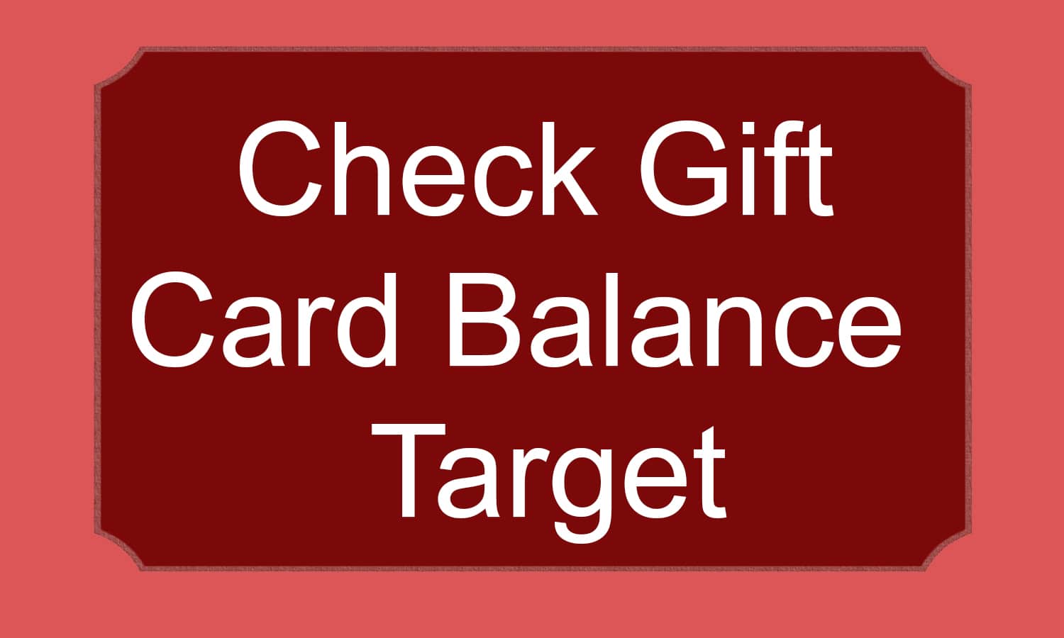 Check Target Gift Card Balance