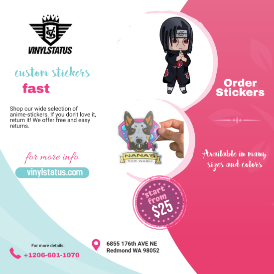 Order Custom Stickers | Vinyl Status