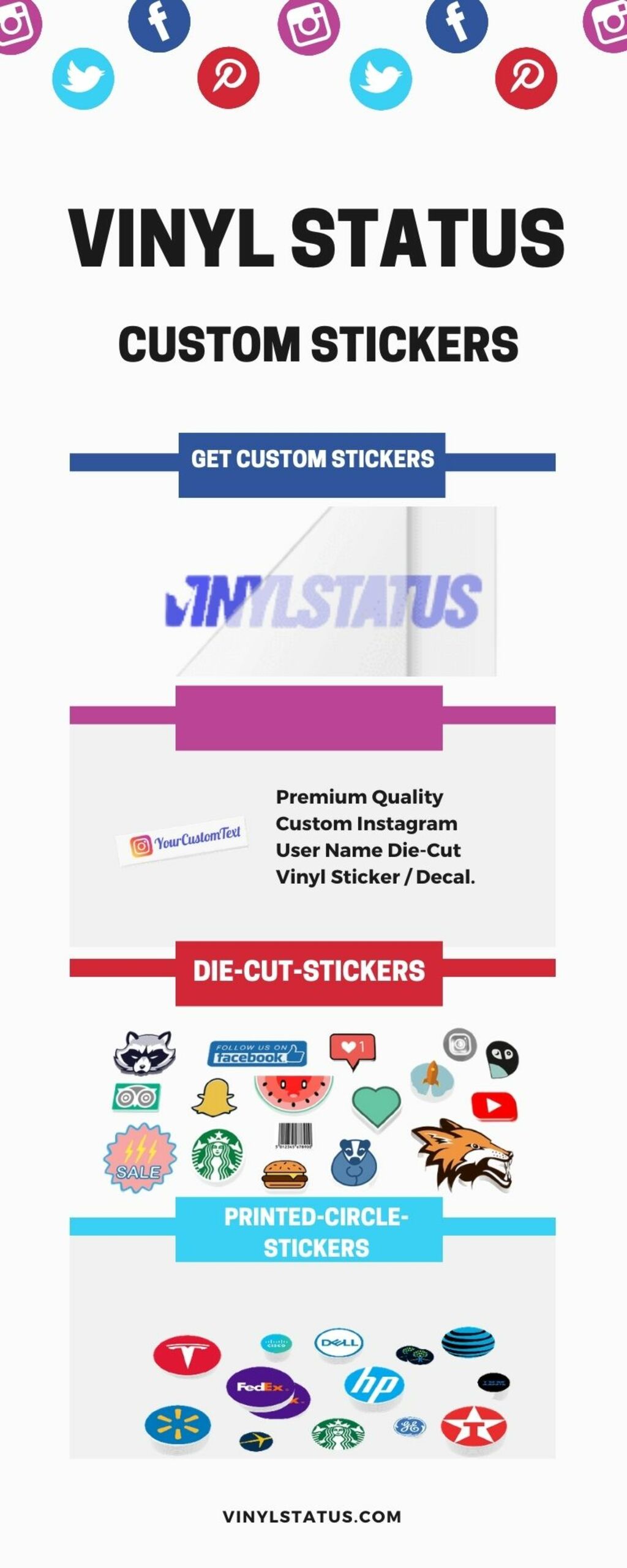 Custom Stickers | Vinyl Status