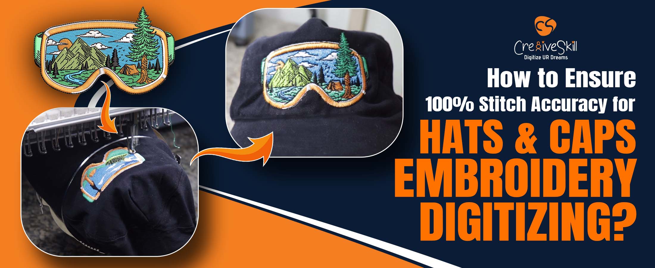 How to Ensure 100% Stitch Accuracy for Hats & Caps Embroidery Digitizing?