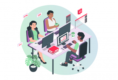 How to Hire a Dedicated Front-end Development Team: Overview, Process, Tips