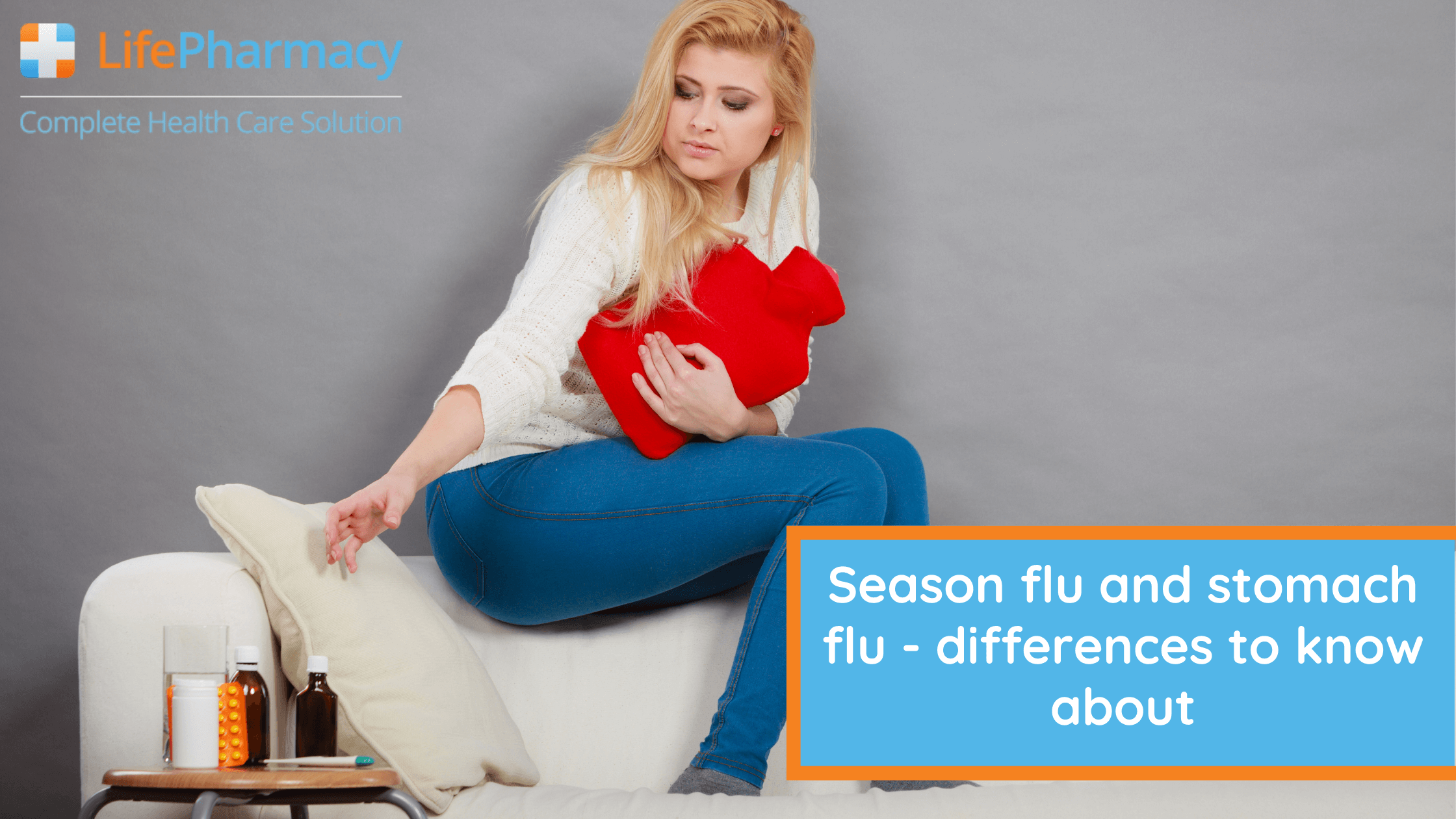 Season flu and stomach flu differences to know about - online pharmacy UK
