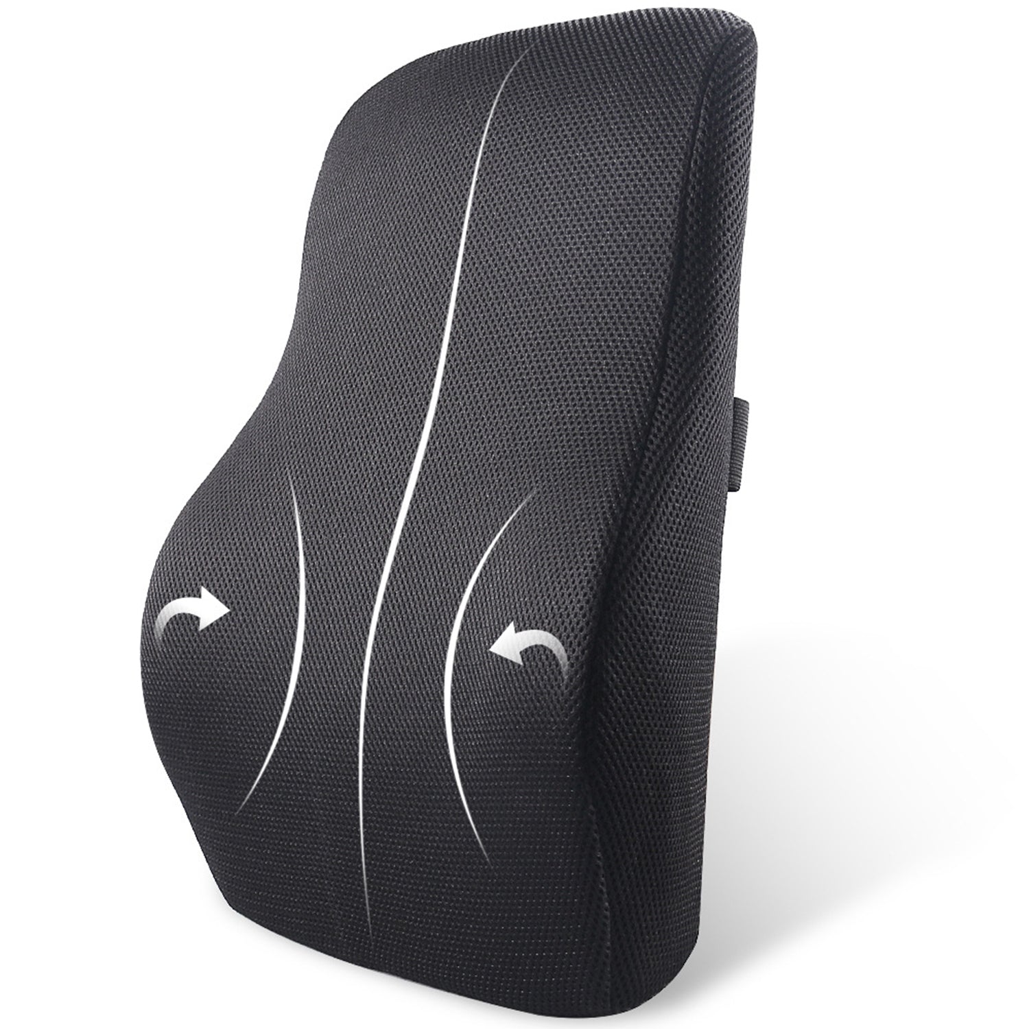 How can I support my lower back while sitting?