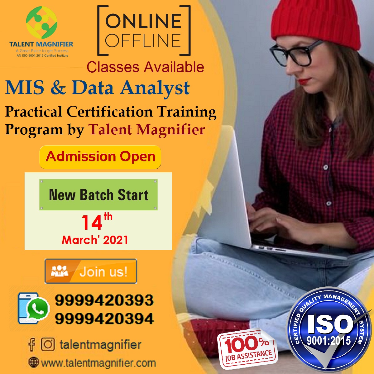 Join MIS & Data Analyst, Online/Offline Training Course