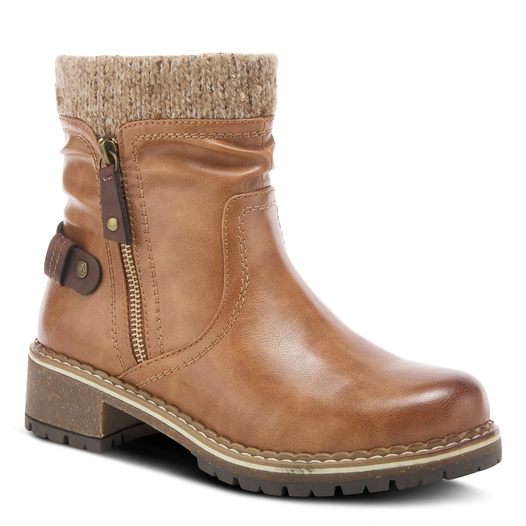 Chic Sophistication: With Patrizia Evora Camel Booties for Women
