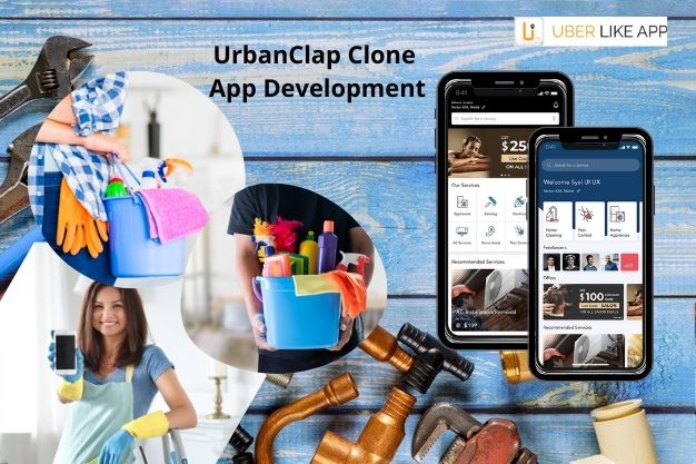 Step-by-step instructions of the workflow of Urbanclap like app
