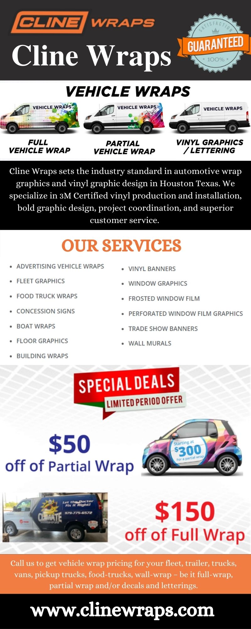Affordable Vinyl Wraps Marketing In Houston – Cline Wraps 