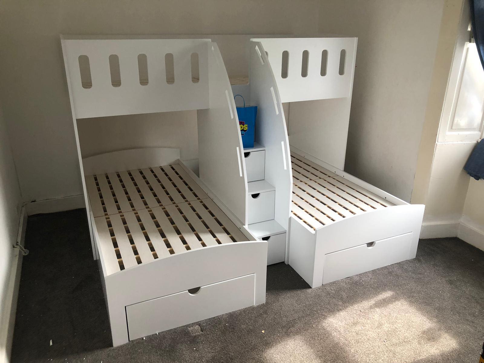 Bunk beds with steps