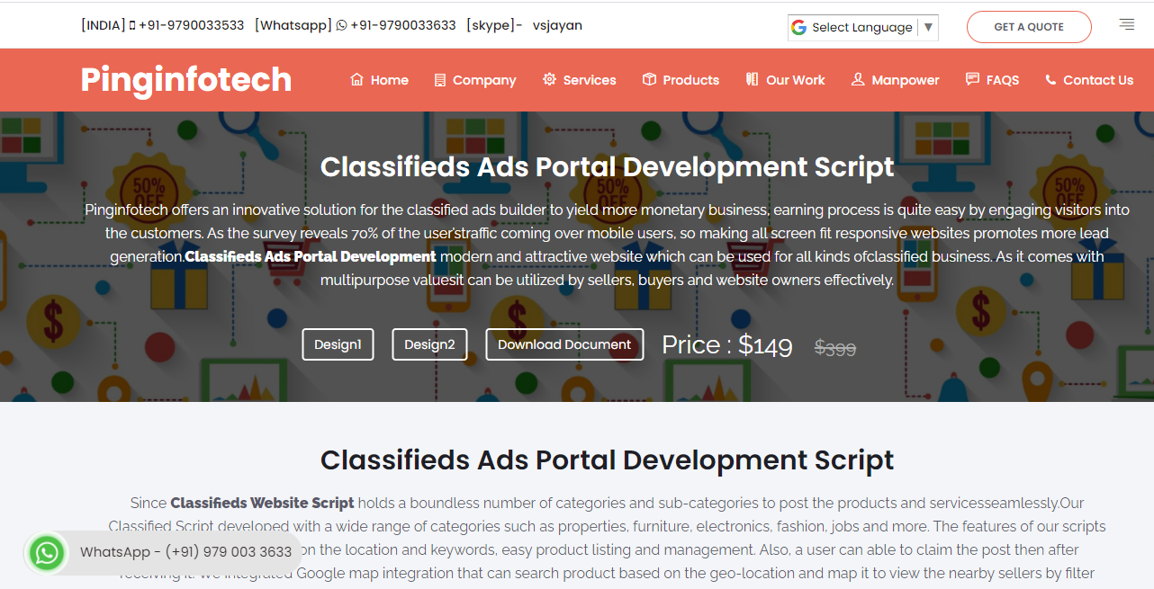 The most on demand Classifieds Website Script with advanced functionalities
