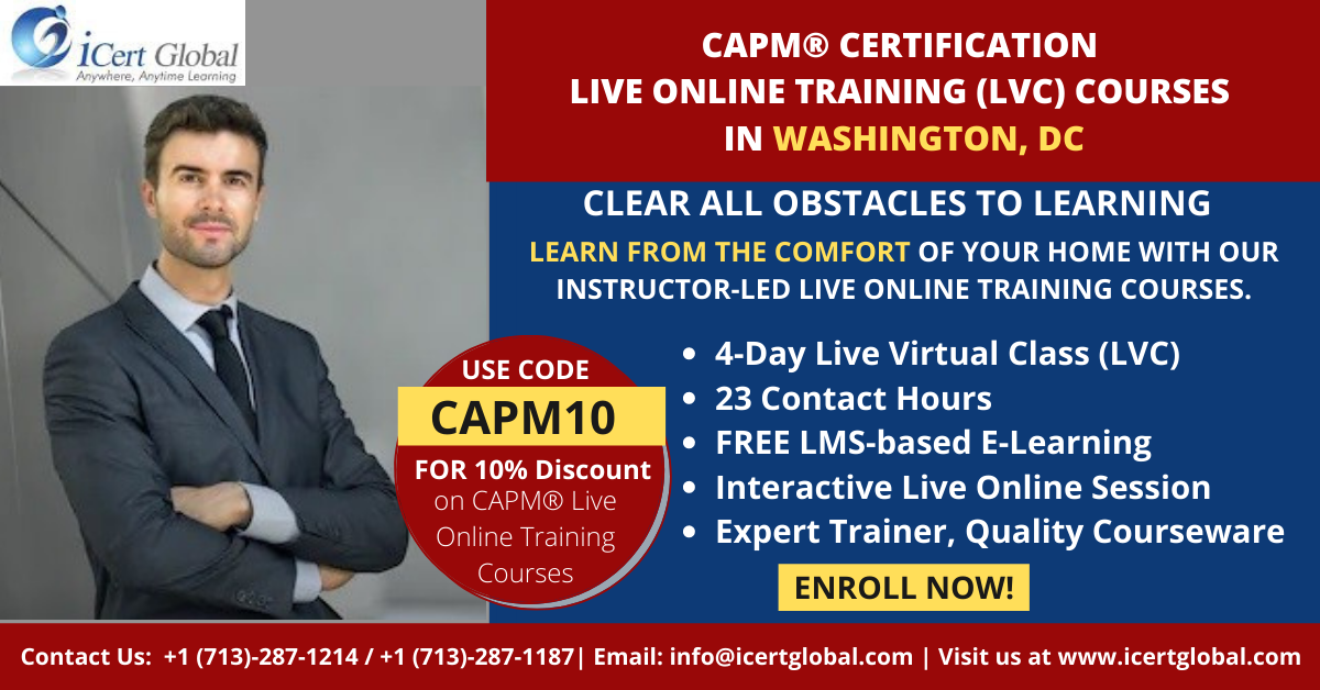 CAPM Live Online Training (LVC) Course in Washington, DC