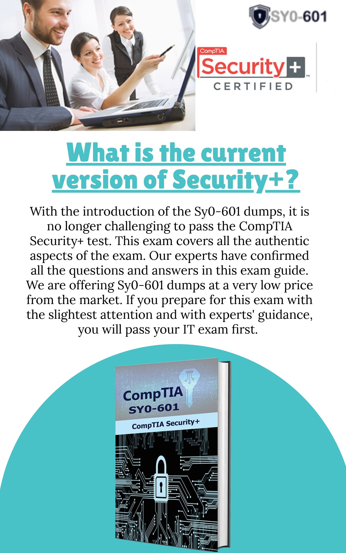 Real CompTIA SY0-601 Dumps - Sy0-601dumps.com