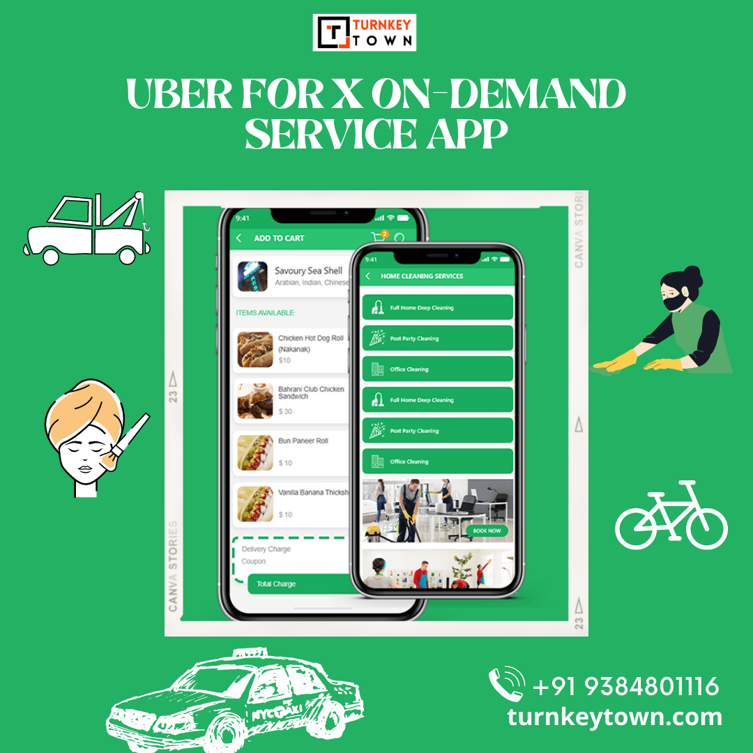 Get the Uber for x on-demand service app for your Business