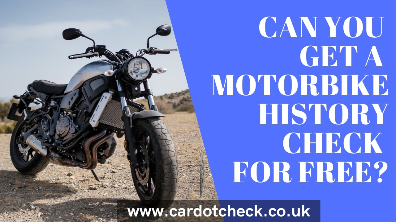 Motorbike History Check Free