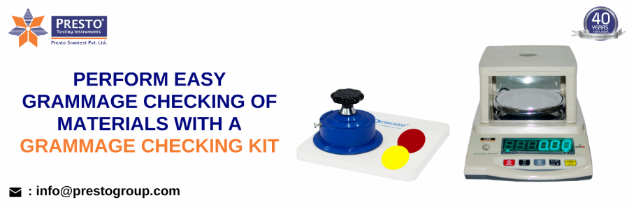 Perform Easy Grammage Checking Of Materials With A Grammage Checking Kit