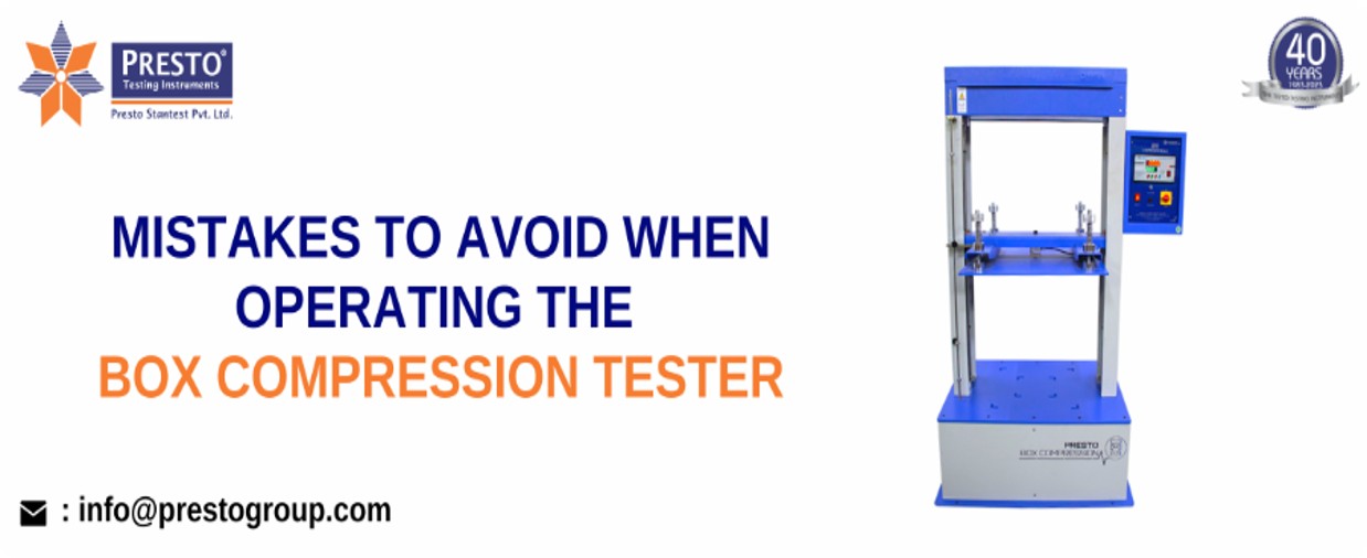 Mistakes To Avoid While Operating The Box Compression Tester