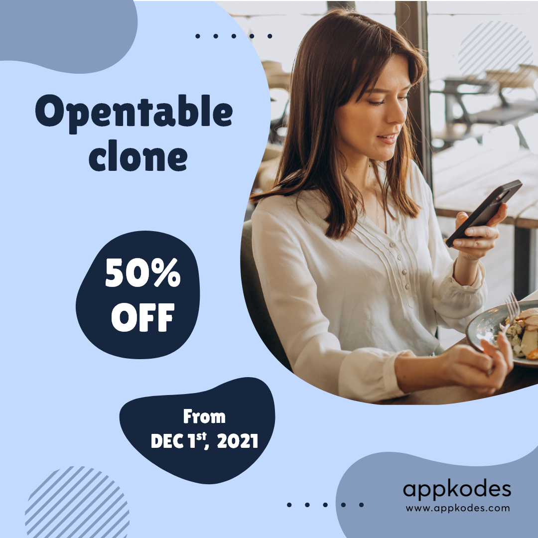 Enjoy up to 50% on getting your desired Opentable clone