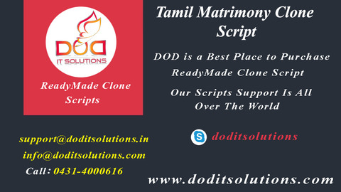 Readymade Best Tamil Matrimony Clone Script - DOD IT SOLUTIONS