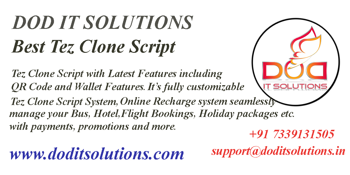 Best Readymade Tez Clone Script - DOD IT SOLUTIONS