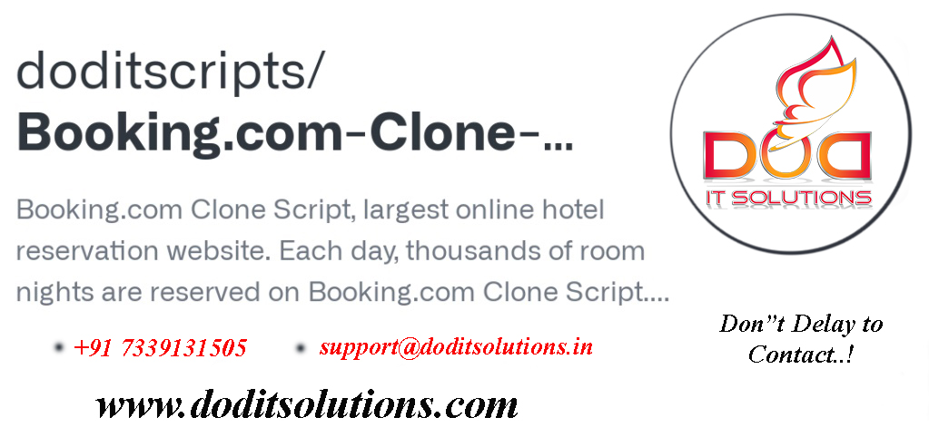 Readymade Best Booking.com Clone Script - DOD IT SOLUTIONS