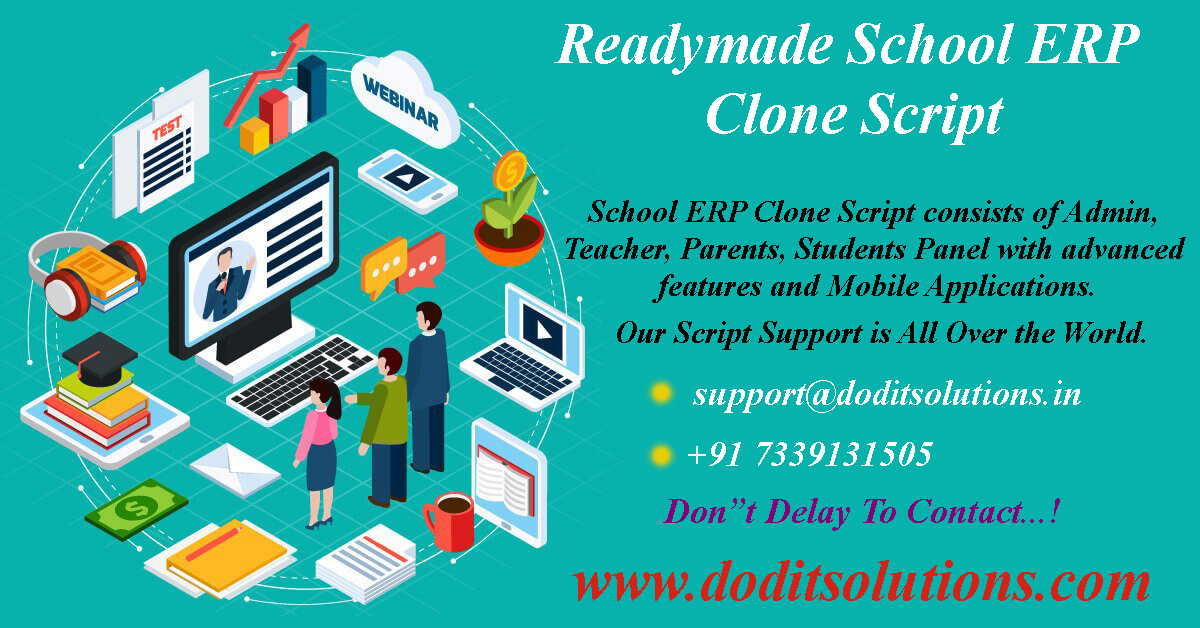 Readymade Best School ERP Clone Script - DOD IT SOLUTIONS