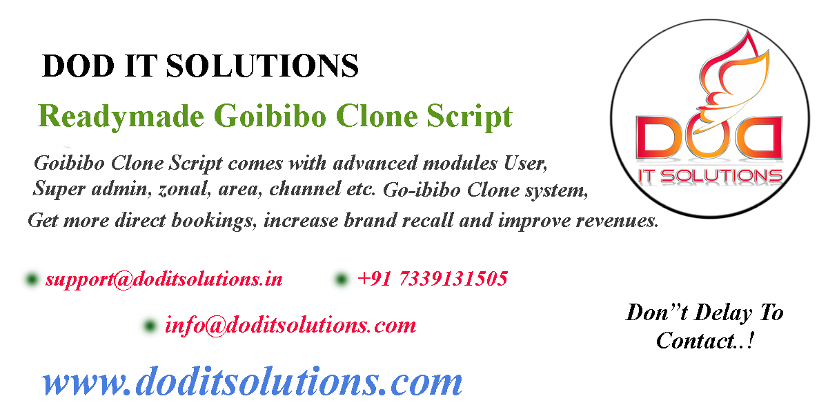Readymade Best Goibibo Clone Script - DOD IT SOLUTIONS