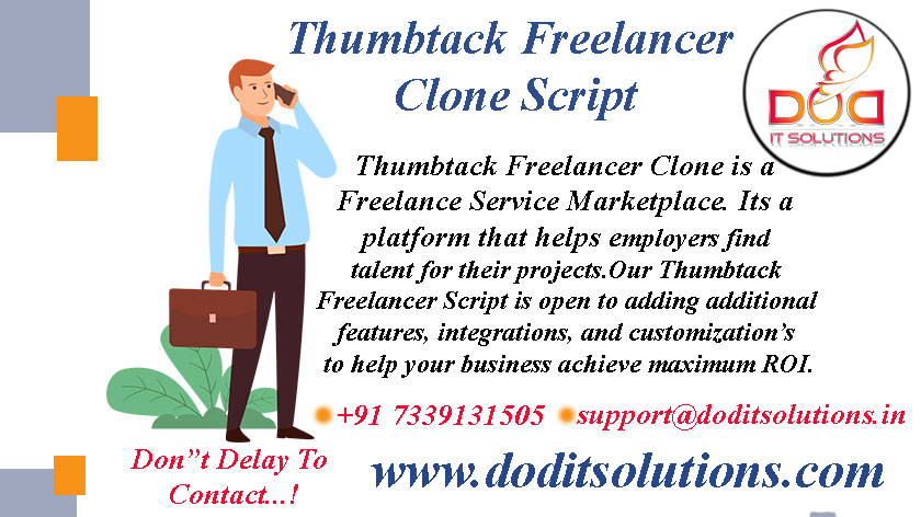 Online Thumbtack Freelancer Clone System - DOD IT SOLUTIONS
